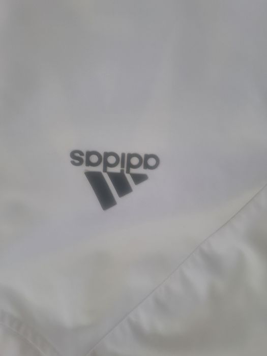 Adidas Real Madryt - bluza biała rozpinana