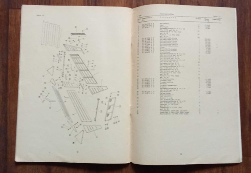 Katalog części przyczepa T 088 Fortschritt rozrzutnik obornika HTS 90