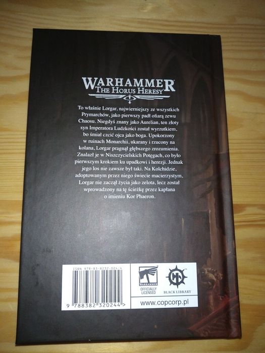 Książka Warhammer 40k Lorgar głosiciel słowa