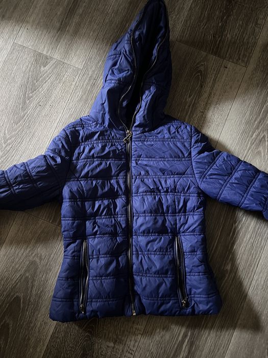 Куртка на весну, демісезонна, розмір 146, синя, на дівчинку