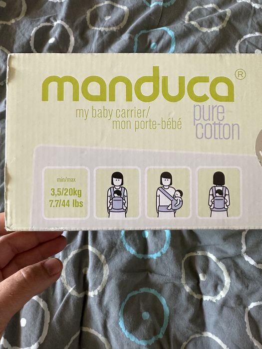 Manduca Nosidełko Purecotton Dark Grey