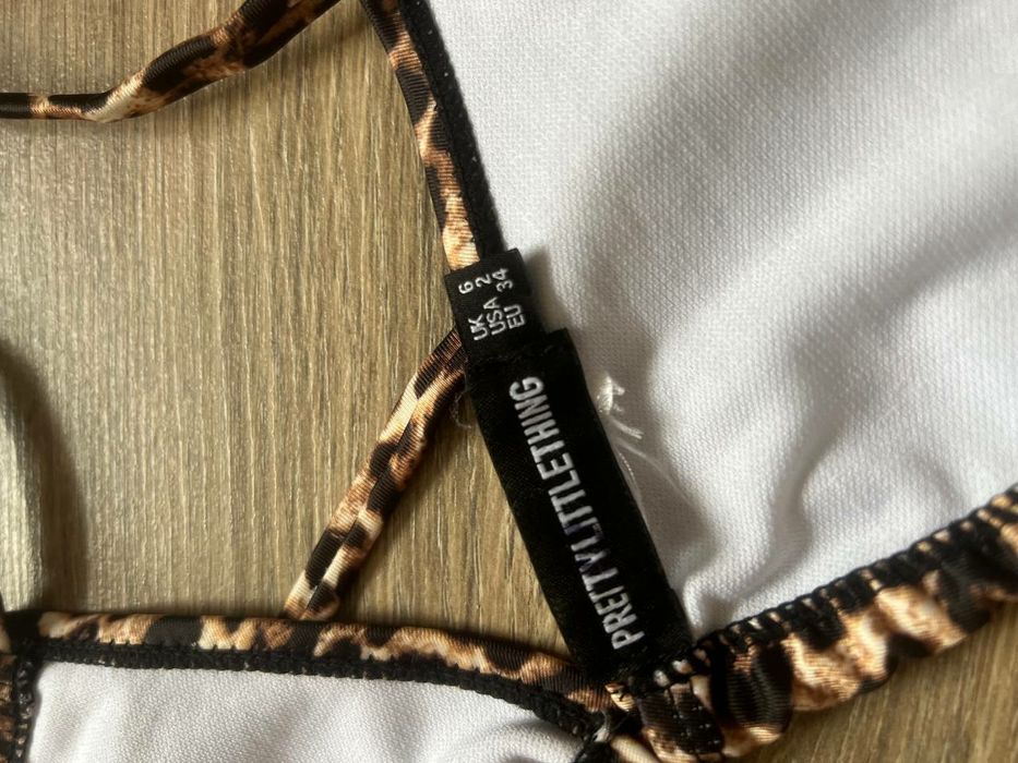 Жіночий леопардовий верх від купальника PrettyLittleThing XS–S