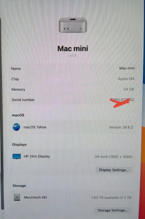 Mac mini pro M4 2024