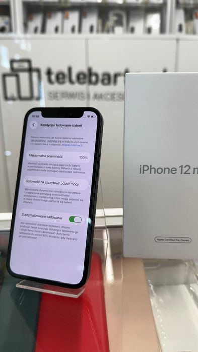 Telefon Apple iPhone 12 mini 64 GB Bateria 100% GWARANCJA