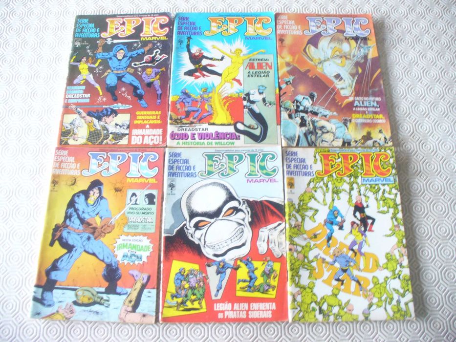 EPIC Marvel - nºs 1 a 6 coleção completa