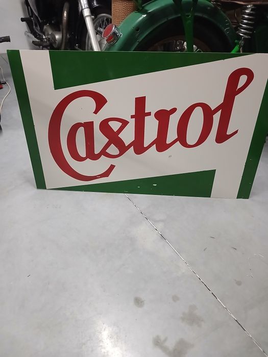 Chapa reclame castrol publicidade