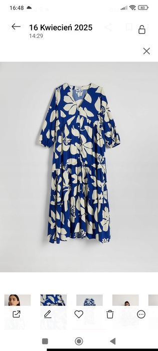 Midi sukienka Reserved XL