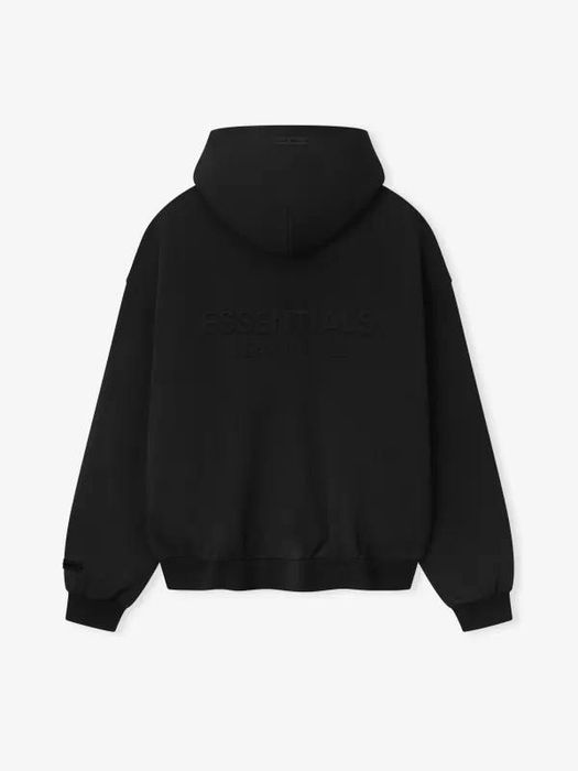 Зип Худи Fear Of God Essentials FOG Zip Hoodie Black ФОГ Оригина — zdjęcie 4