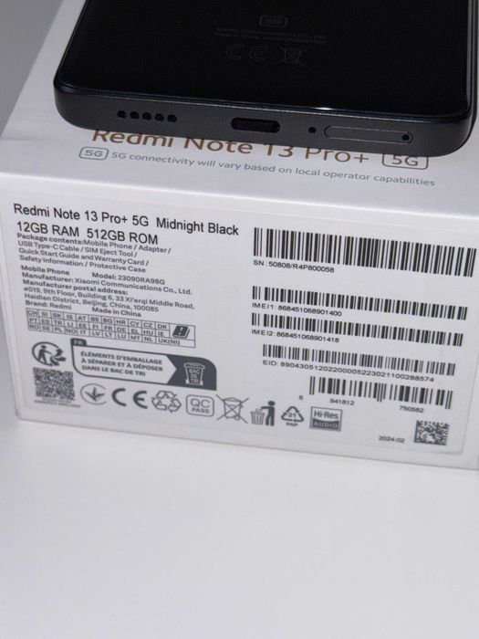 Новий Redmi Note 13 Pro + 5G 12/512 GB