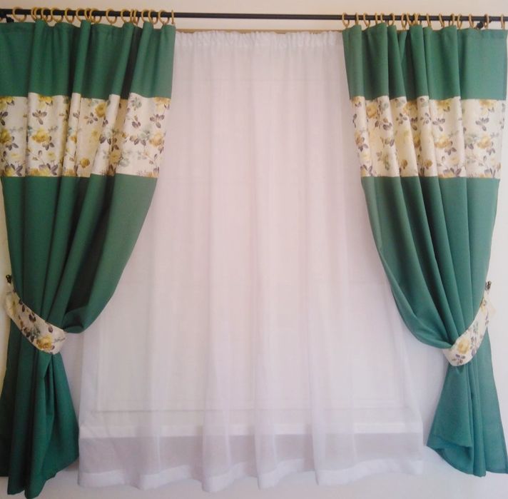 Штори і тюль . Комплект для кухні або кімнати. Гарна якість. Акція