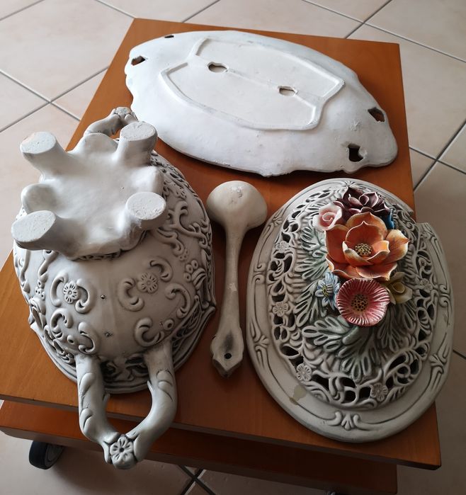 Louça decorativa terrina antiga