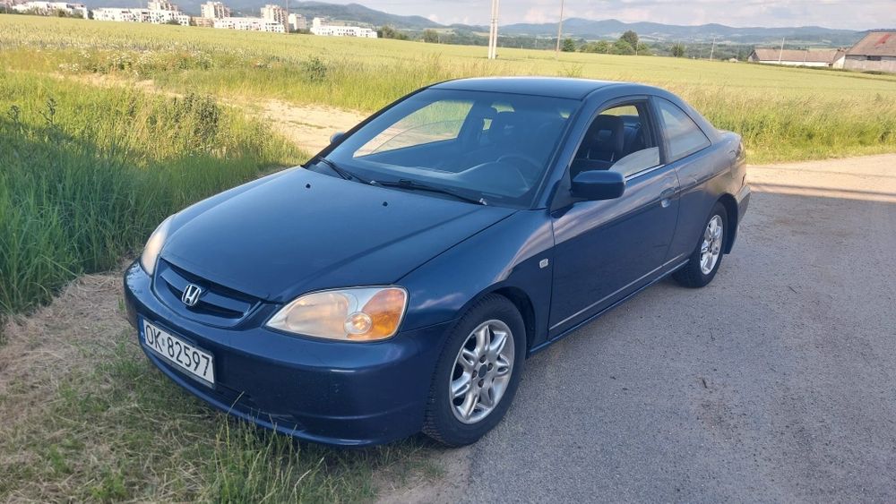 Fajna Honda Civic coupe 1.7 LPG klimatyzacja ważne opłaty