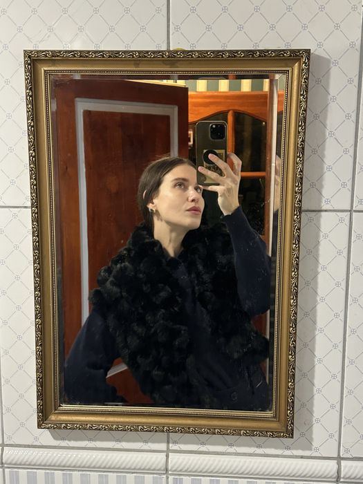 Szal futrzany etola krolik norki naturalne futro