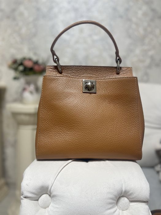 Жіноча сумка з натуральної шкіри, Італія + ремінь (окремо)