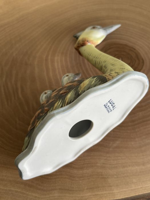 Figura Porcelana Ave Biscuit Mergulhão Lugal