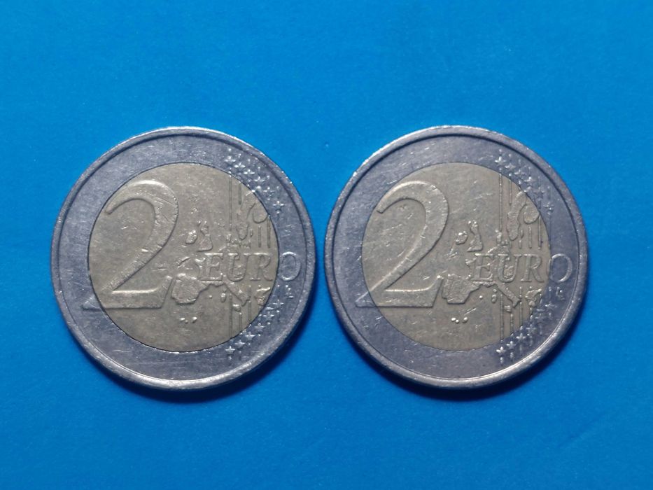 Duas Moedas de 2 euros Finlândia ano 2003 e 2005