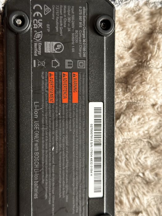 Ładowarka do Roweru Bosch 36v 2A