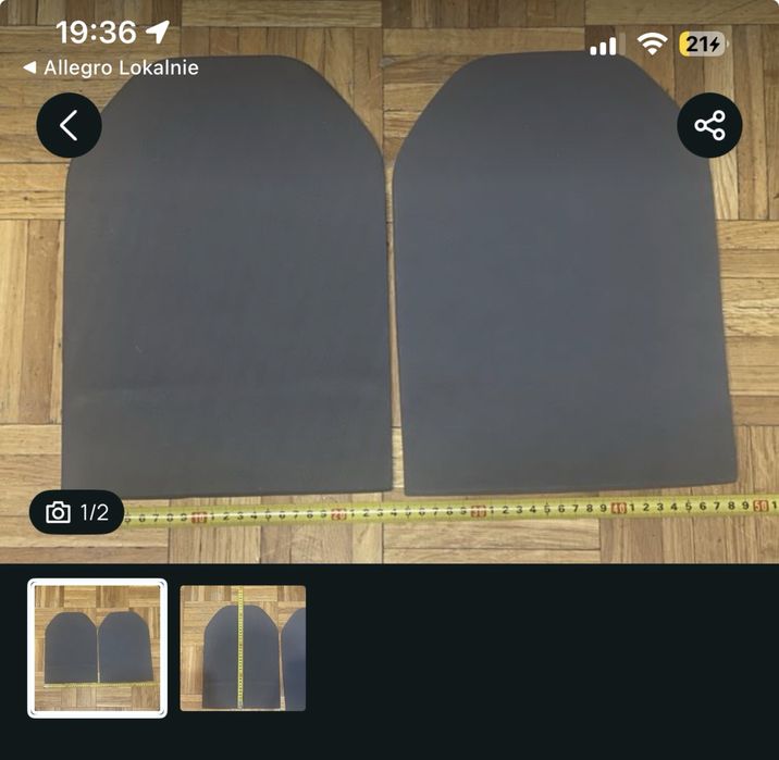 Wkłady do kamizelki 2 sztuki (para)