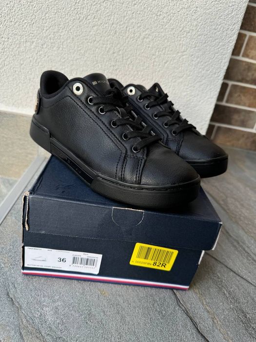 Шкіряні кеди снікерси Tommy Hilfiger Button Detail Court