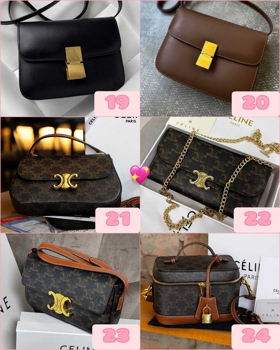 ‼️БЕЗ ПЕРЕДПЛАТИ Жіночі сумочки Celine |Повний комплект|Якісна шкіра‼️