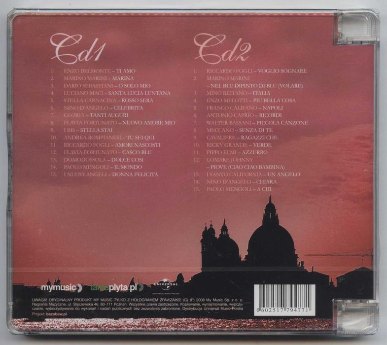CD Amore Mio - 2CD: Marino Marini, I Santo California...