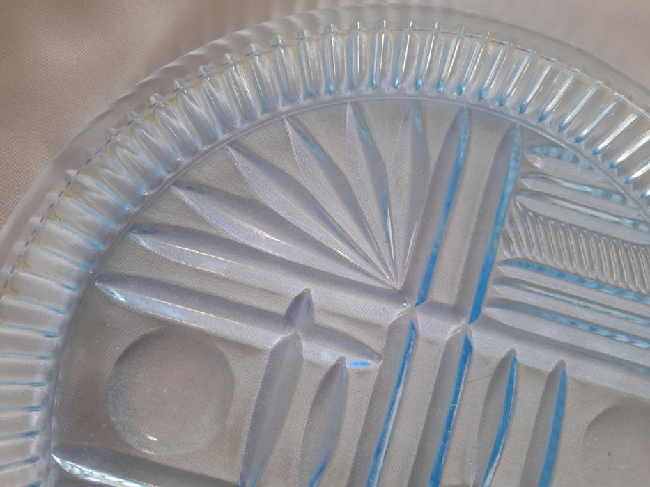 Anna Hutte błękitna taca art deco