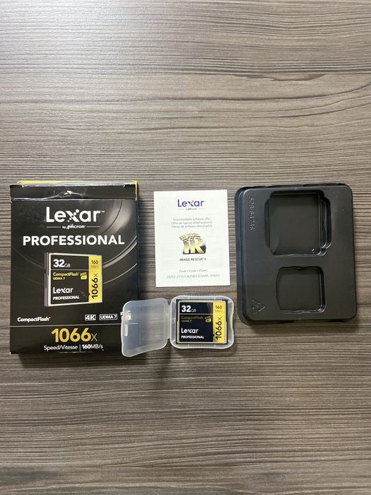 Карти пам’яті Lexar, SanDisk 32GB, 64GB CompactFlash 1066x