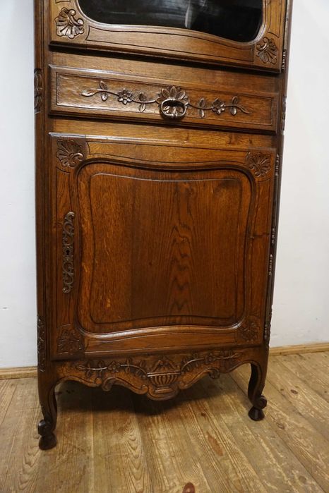 Piękna rzeźbiona witryna / barek / słupek szer. 80cm