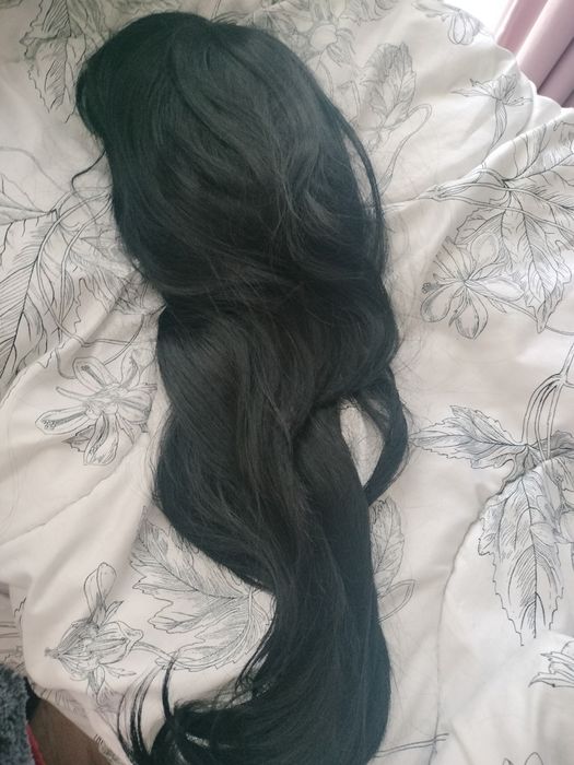 Czarna peruka Cosplay nowa