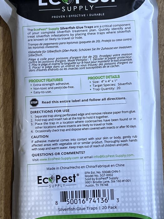 Armadilhas de Cola Não Tóxicas para Insetos (Pack 20)