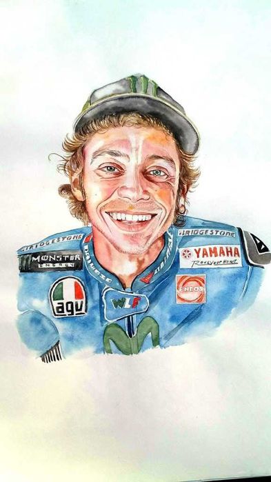 Desenhos e pinturas de retratos artísticos