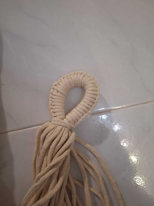 Rede creme em linho com bordado - Nova