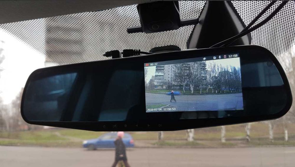 Відеореєстратор-дзеркало Vehicle з камерою заднього виду для машини