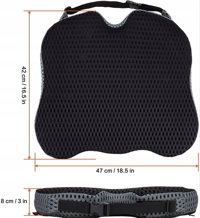 QUTOOL Poduszka Piankowa Ergonomiczna Samochodowa Do Auta 42x47
