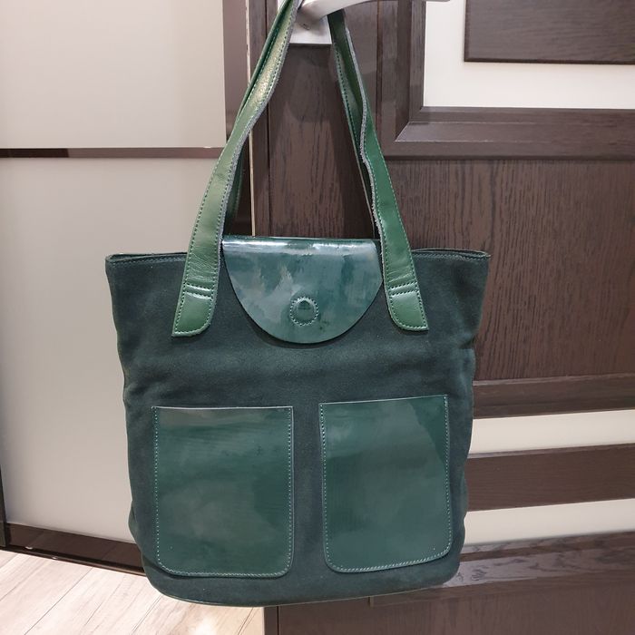 Жіноча шкіряна/замшева сумка Solana