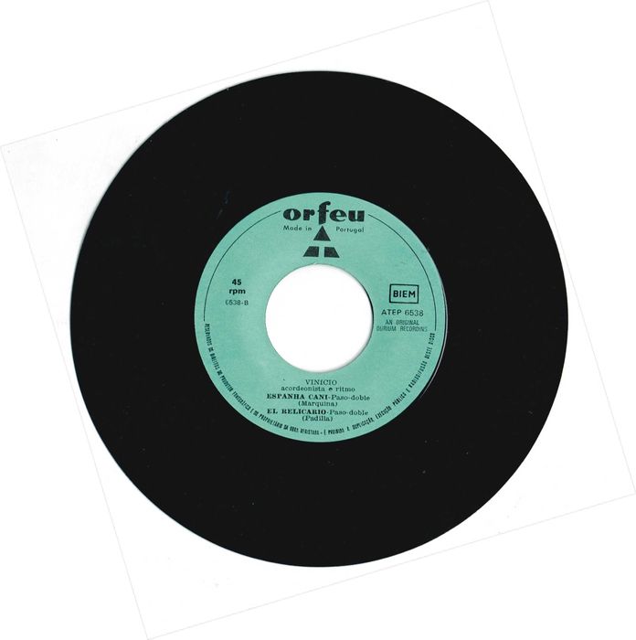 Vinicio e o seu conjunto– Valsa da meia noite + 3 -  Vinil 45 Rpm