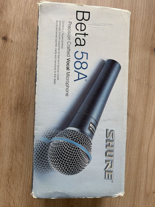Shure Beta 58A – profesjonalny mikrofon wokalowy | Oryginalne pudełko