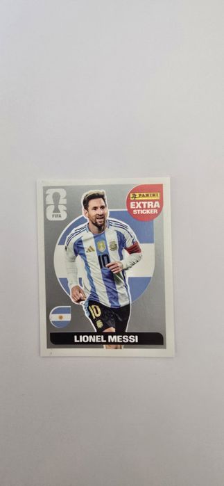 Lionel Messi Silver Extra Sticker Panini Mundial 2026