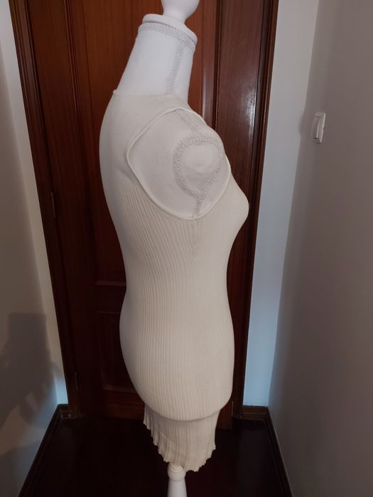Vestido de malha Branco