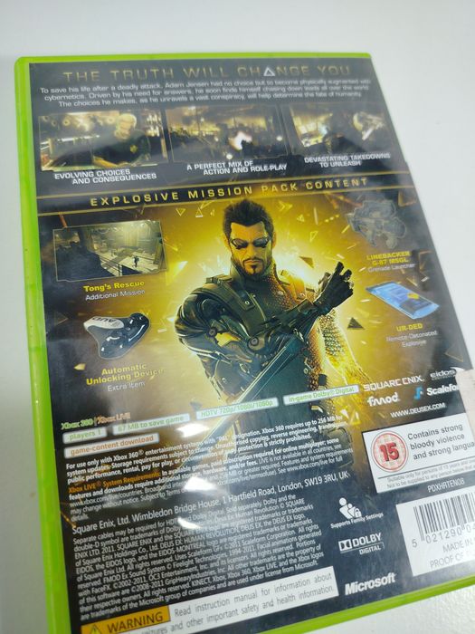 Gra na Xbox 360 DeusEx na konsolę