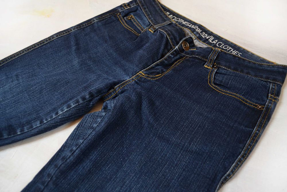 granatowe jeansy vila S M