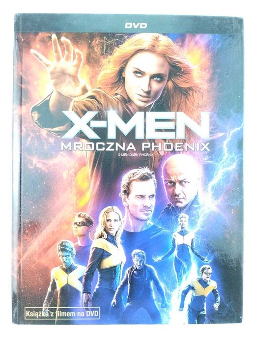X-Men Mroczna Phoenix film DVD z książką