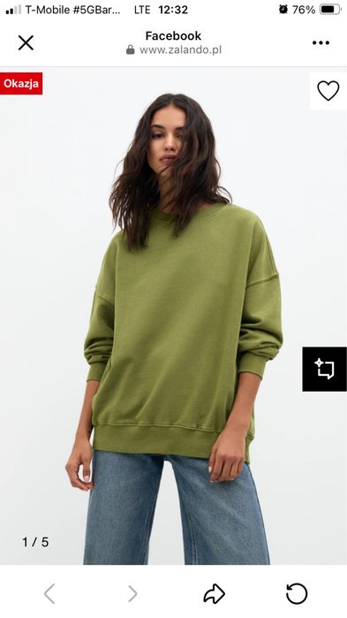Limonkowa bluza Pull&Bear roz. M