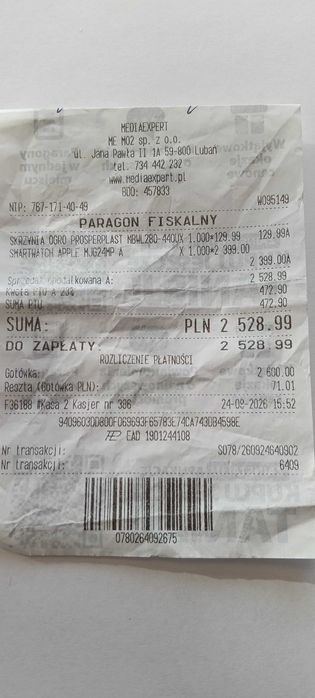 Apple Watch 12 GPS + Cellular 42mm / GWARANCJA MediaExpert