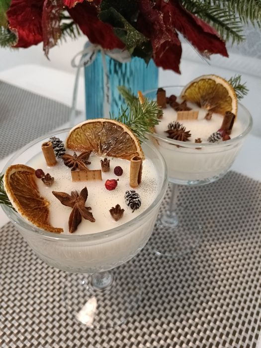 Свечи ручной работы ,свечи в бокале