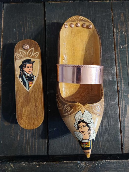 Bretoński chodak szczotka do butów Vintage