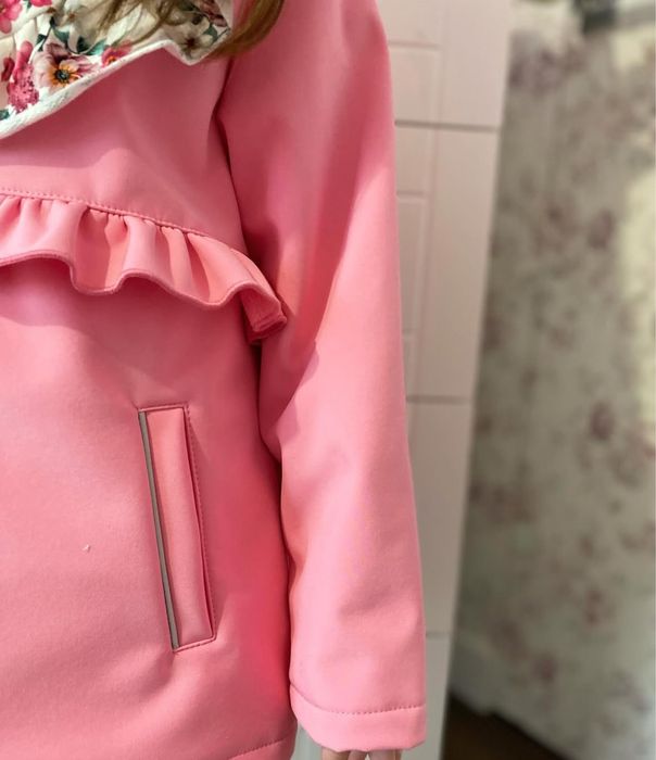 Zula Handmade kurtka softshell cukierkowy róż 110 cm