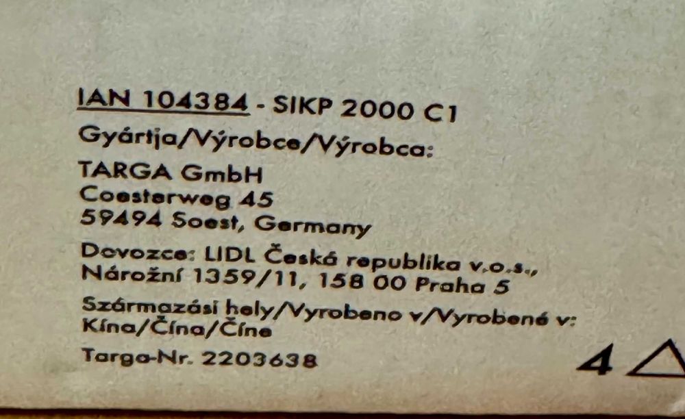 Przenośna płyta indukcyjna Silvercrest SIKP 2000 C1, Max 2000W, Nowa