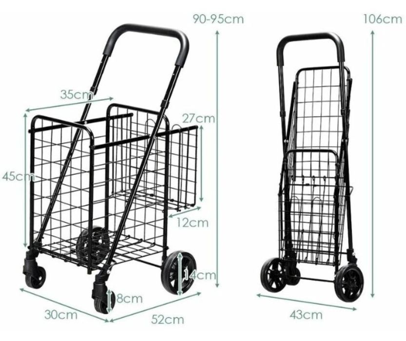 Wózek zakupowy stalowy