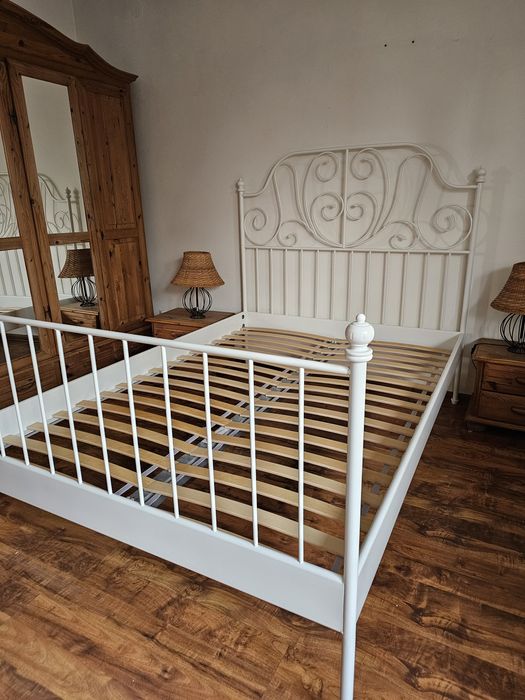 Łóżko metalowe Ikea  LEIRVIK 140x200